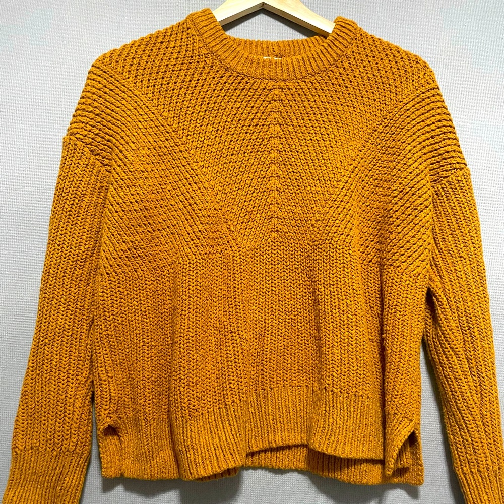Madewell Knit Sweater — M — Yellow/Ochre
